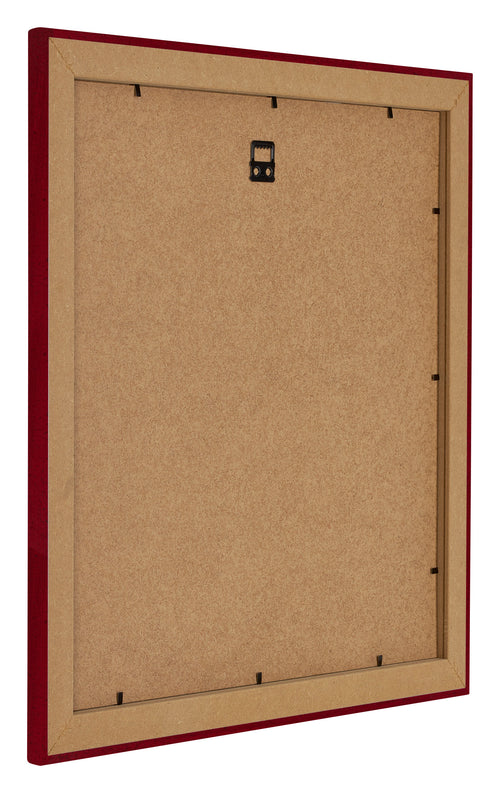 Como MDF Fotokader 30x30cm Wijnrood Geveegd Achterzijde Schuin | Yourdecoration.be