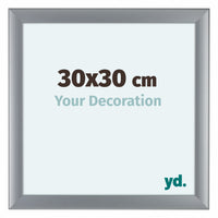 Como MDF Fotokader 30x30cm Zilver Mat Voorzijde Maat | Yourdecoration.be