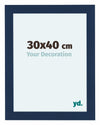Como MDF Fotokader 30x40cm Donkerblauw Geveegd Voorzijde Maat | Yourdecoration.be