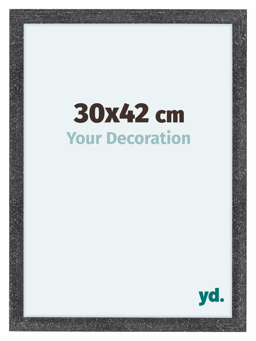 Como MDF Fotokader 30x42cm Grijs Geveegd Voorzijde Maat | Yourdecoration.be