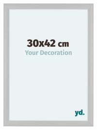Como MDF Fotokader 30x42cm Wit Houtnerf Voorzijde Maat | Yourdecoration.be