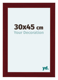 Como MDF Fotokader 30x45cm Wijnrood Geveegd Voorzijde Maat | Yourdecoration.be