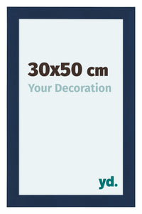 Como MDF Fotokader 30x50cm Donkerblauw Geveegd Voorzijde Maat | Yourdecoration.be
