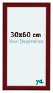 Como MDF Fotokader 30x60cm Wijnrood Geveegd Voorzijde Maat | Yourdecoration.be