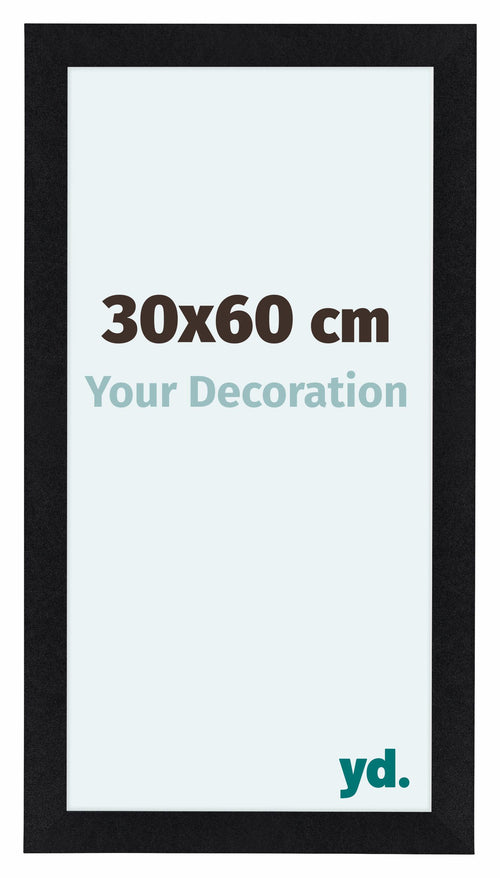 Como MDF Fotokader 30x60cm Zwart Mat Voorzijde Maat | Yourdecoration.be
