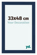 Como MDF Fotokader 33x48cm Donkerblauw Geveegd Voorzijde Maat | Yourdecoration.be