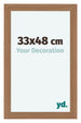 Como MDF Fotokader 33x48cm Notenhout Licht Voorzijde Maat | Yourdecoration.be