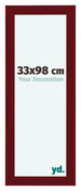 Como MDF Fotokader 33x98cm Wijnrood Geveegd Voorzijde Maat | Yourdecoration.be