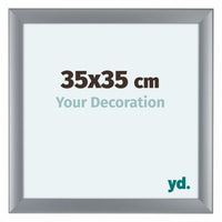 Como MDF Fotokader 35x35cm Zilver Mat Voorzijde Maat | Yourdecoration.be