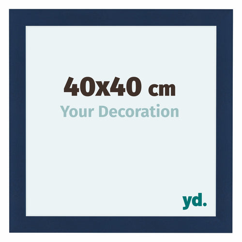 Como MDF Fotokader 40x40cm Donkerblauw Geveegd Voorzijde Maat | Yourdecoration.be