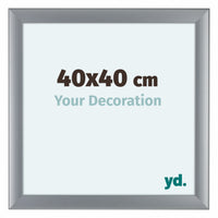 Como MDF Fotokader 40x40cm Zilver Mat Voorzijde Maat | Yourdecoration.be
