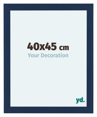 Como MDF Fotokader 40x45cm Donkerblauw Geveegd Voorzijde Maat | Yourdecoration.be