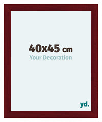 Como MDF Fotokader 40x45cm Wijnrood Geveegd Voorzijde Maat | Yourdecoration.be