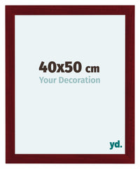 Como MDF Fotokader 40x50cm Wijnrood Geveegd Voorzijde Maat | Yourdecoration.be