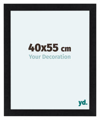 Como MDF Fotokader 40x55cm Zwart Mat Voorzijde Maat | Yourdecoration.be