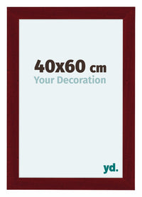 Como MDF Fotokader 40x60cm Wijnrood Geveegd Voorzijde Maat | Yourdecoration.be