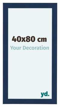 Como MDF Fotokader 40x80cm Donkerblauw Geveegd Voorzijde Maat | Yourdecoration.be