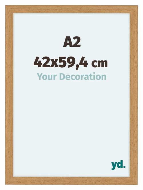 Como MDF Fotokader 42x59 4cm A2 Beuken Voorzijde Maat | Yourdecoration.be