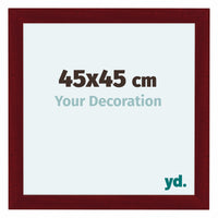 Como MDF Fotokader 45x45cm Wijnrood Geveegd Voorzijde Maat | Yourdecoration.be