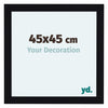 Como MDF Fotokader 45x45cm Zwart Hoogglans Voorzijde Maat | Yourdecoration.be
