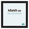 Como MDF Fotokader 45x45cm Zwart Mat Voorzijde Maat | Yourdecoration.be