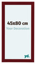 Como MDF Fotokader 45x80cm Wijnrood Geveegd Voorzijde Maat | Yourdecoration.be