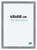 Como MDF Fotokader 48x68cm Aluminium Geborsteld Voorzijde Maat | Yourdecoration.be
