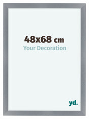 Como MDF Fotokader 48x68cm Aluminium Geborsteld Voorzijde Maat | Yourdecoration.be