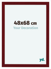 Como MDF Fotokader 48x68cm Wijnrood Geveegd Voorzijde Maat | Yourdecoration.be
