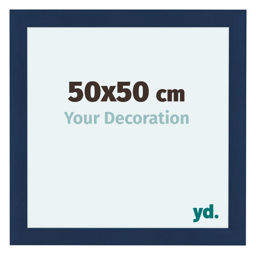 Como MDF Fotokader 50x50cm Donkerblauw Geveegd Voorzijde Maat | Yourdecoration.be