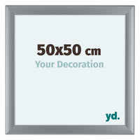 Como MDF Fotokader 50x50cm Zilver Mat Voorzijde Maat | Yourdecoration.be