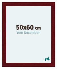 Como MDF Fotokader 50x60cm Wijnrood Geveegd Voorzijde Maat | Yourdecoration.be
