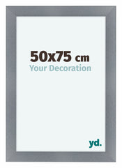 Como MDF Fotokader 50x75cm Aluminium Geborsteld Voorzijde Maat | Yourdecoration.be