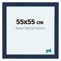 Como MDF Fotokader 55x55cm Donkerblauw Geveegd Voorzijde Maat | Yourdecoration.be