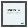 Como MDF Fotokader 55x55cm Grijs Geveegd Voorzijde Maat | Yourdecoration.be