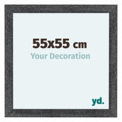 Como MDF Fotokader 55x55cm Grijs Geveegd Voorzijde Maat | Yourdecoration.be
