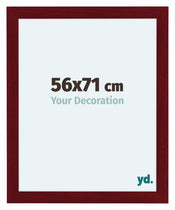 Como MDF Fotokader 56x71cm Wijnrood Geveegd Voorzijde Maat | Yourdecoration.be
