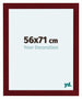 Como MDF Fotokader 56x71cm Wijnrood Geveegd Voorzijde Maat | Yourdecoration.be