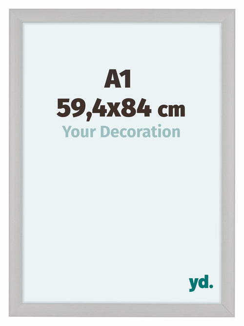 Como MDF Fotokader 59 4x84cm A1 Wit Houtnerf Voorzijde Maat | Yourdecoration.be