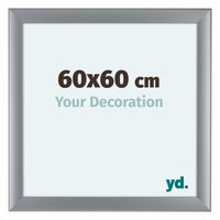 Como MDF Fotokader 60x60cm Zilver Mat Voorzijde Maat | Yourdecoration.be