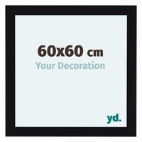 Como MDF Fotokader 60x60cm Zwart Hoogglans Voorzijde Maat | Yourdecoration.be