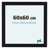 Como MDF Fotokader 60x60cm Zwart Mat Voorzijde Maat | Yourdecoration.be