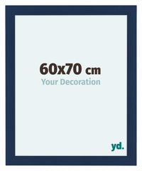 Como MDF Fotokader 60x70cm Donkerblauw Geveegd Voorzijde Maat | Yourdecoration.be