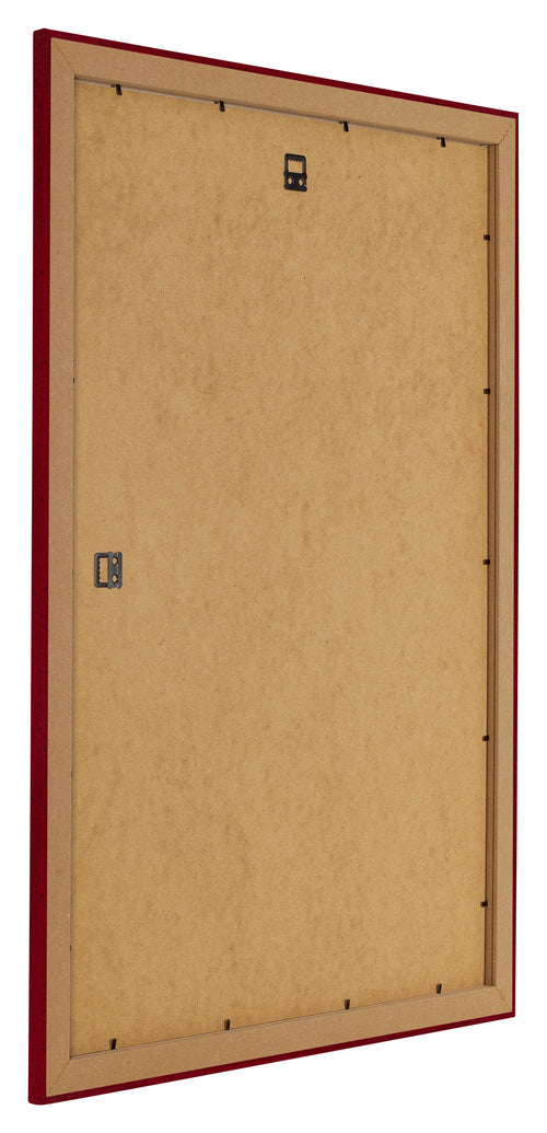 Como MDF Fotokader 60x84cm Wijnrood Geveegd Achterzijde Schuin | Yourdecoration.be