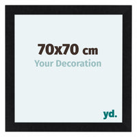 Como MDF Fotokader 70x70cm Zwart Mat Voorzijde Maat | Yourdecoration.be