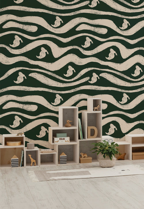 Disney Donald Duck Green Waves Interieur Fotobehang DX4 201 | Yourdecoration.be