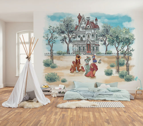 Disney Lady and the Tramp Sweet Home Interieur Fotobehang DX6 190 | Yourdecoration.be