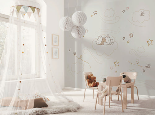 Disney Winnie the Pooh Sleepy little Bear Interieur Fotobehang DX6 230 | Yourdecoration.be