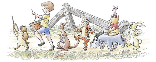 Disney Winnie the Pooh Walk along another Path Fotobehang DX2 172 | Yourdecoration.be
