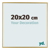 Evry Kunststof Fotokader 20x20cm Goud Voorzijde Maat | Yourdecoration.be